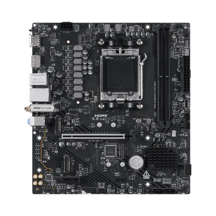 MSI Pro A620AM-G EVO WIFI AMD A620A Zócalo AM5 micro ATX MSI Pro A620AM-G EVO WIFI AMD A620A Zócalo AM5 micro ATX