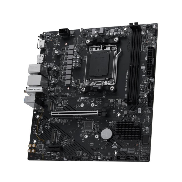 MSI Pro A620AM-G EVO WIFI AMD A620A Zócalo AM5 micro ATX MSI Pro A620AM-G EVO WIFI AMD A620A Zócalo AM5 micro ATX