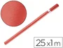Liderpapel Papel Kraft para Embalaje, Rojo, Rollo 25 m x 1 m Ancho, 65 g/m2, Alta Resistencia
