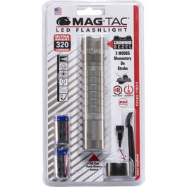 Maglite Mag-Tac Crowned Bezel Linterna LED Gris