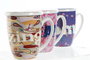 DKD Home Decor Taza de Infusiones Porcelana Multicolor 380ml (12 Unidades)