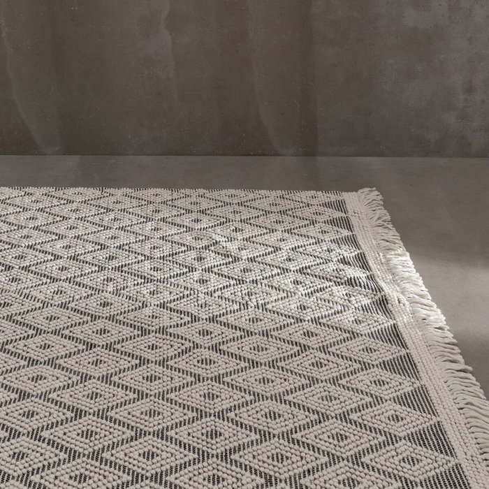 Ixia Alfombra Decoración Blanco-negro 200 x 300 cm