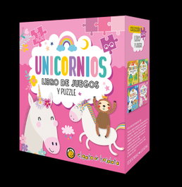 GATO DE HOJALATA, Unicornios (Libro+Puzzle 30 piezas)