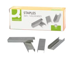 Q-connect Grapas nº26/6 galvanizadas