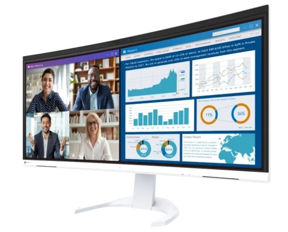 EIZO FlexScan EV3450XC-WT Monitor 34'' UWQHD IPS 60Hz EIZO FlexScan EV3450XC-WT Monitor 34'' UWQHD IPS 60Hz