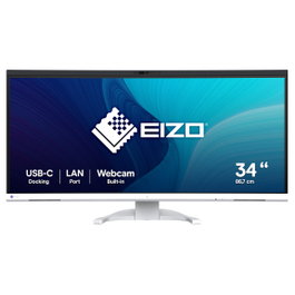 Eizo FlexScan EV3450XC-WT Monitor Curvo 34.1" UltraWide Quad HD 3440x1440 21:9 IPS 5ms Blanco