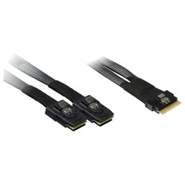 Inter-Tech Kabel SFF 8654-8x - SFF 8087-2x 0,75m