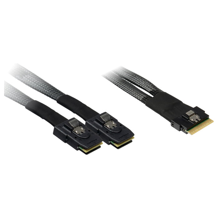 Inter-Tech Kabel SFF 8654-8x - SFF 8087-2x 0,75m Inter-Tech Kabel SFF 8654-8x - SFF 8087-2x 0,75m