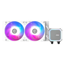 MSI MAG CoreLiquid 240R V2 AIO - Kit de Refrigeración Líquida 240mm, 2 Ventiladores ARGB, Blanco, Compatible con Intel LGA 1700/1851 y AMD AM4/AM5