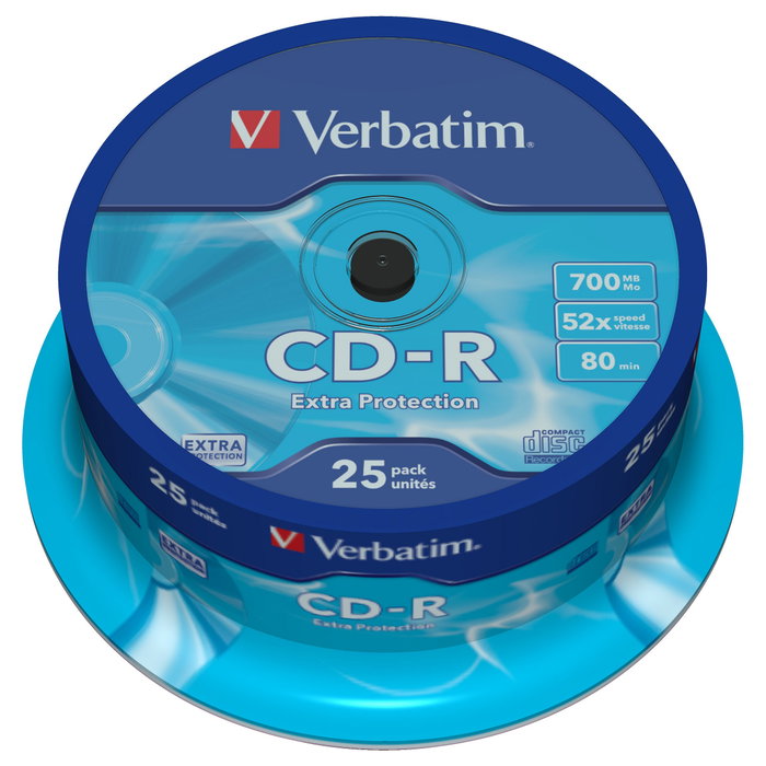Verbatim CD-R 700MB 52x Extra Protection (25 unidades)