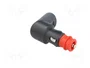 PRO CAR Enchufe de mechero de coche con borna de tornillo, 8A, Negro