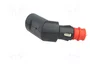 PRO CAR Enchufe de mechero de coche con borna de tornillo, 8A, Negro