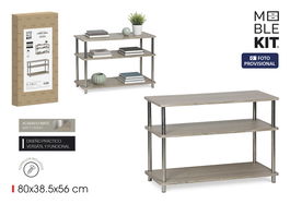 Inde Estanteria Madera-Acero 3 Niveles