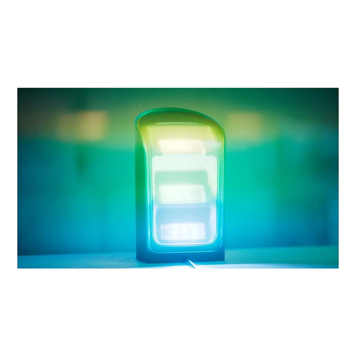 Philips Hue Play Lámpara de Mesa Inteligente Bluetooth/Zigbee Negro 2 Unidades - Compatible con Alexa, Google Assistant, HomeKit - Luz Color y Blanca - IP20