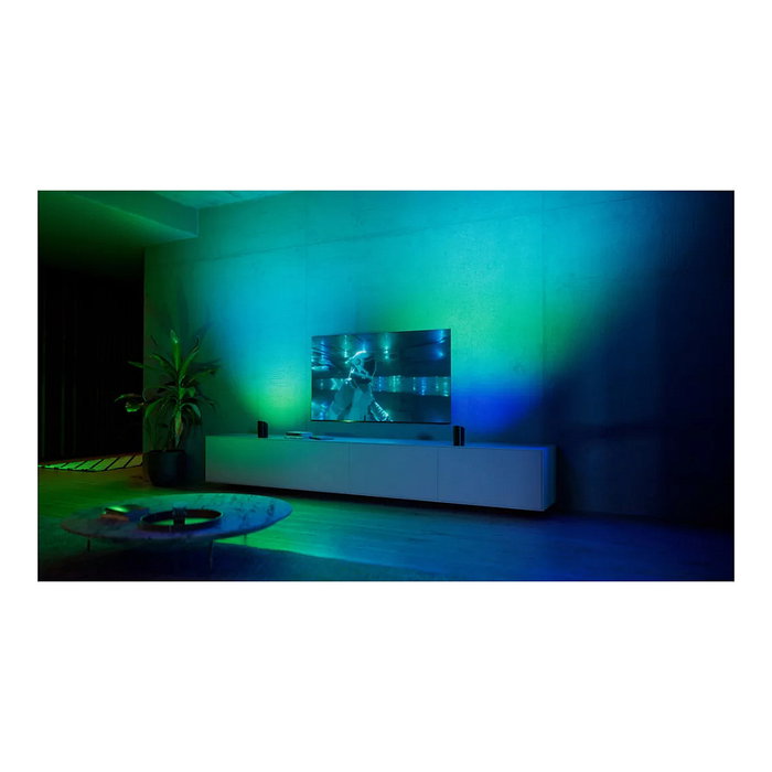 Philips Hue Play Lámpara de Mesa Inteligente Bluetooth/Zigbee Negro 2 Unidades - Compatible con Alexa, Google Assistant, HomeKit - Luz Color y Blanca - IP20