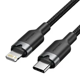 Vention LALBF Cable USB Tipo-C a Lightning Macho 27W 480Mbps 1m Negro