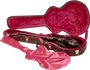 Gator GW Deluxe Estuche de Madera Contraplacada para Guitarra 335/Semi Hollow, Color Marrón con Interior Magenta