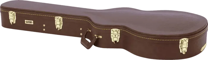Gator GW Deluxe Estuche de Madera Contraplacada para Guitarra 335/Semi Hollow, Color Marrón con Interior Magenta Gator GW Deluxe Estuche de Madera Contraplacada para Guitarra 335/Semi Hollow, Color Marrón con Interior Magenta