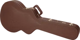 Gator GW Deluxe Estuche de Madera Contraplacada para Guitarra 335/Semi Hollow, Color Marrón con Interior Magenta