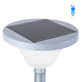 SolarLight Farola LED Solar 45W para Jardín o Exterior con Sensor de Movimiento y Crepuscular, IP65, Color Blanco Frío 6000K