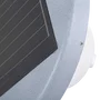 JIAHE Farola LED Solar para Jardín 45W con Sensor de Movimiento y Crepuscular, IP65, Color Blanco Frío 6000K, Sin Bastón