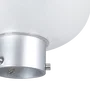 JIAHE Farola LED Solar para Jardín 45W con Sensor de Movimiento y Crepuscular, IP65, Color Blanco Frío 6000K, Sin Bastón