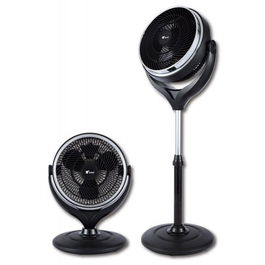 Thulos Ventilador de Pie y Sobremesa TH-FN210 25 cm, 3 Velocidades, Altura y Cabezal Regulable, 42W