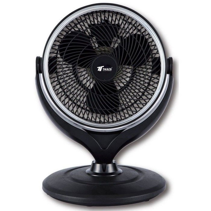 Thulos Ventilador de Pie y Sobremesa TH-FN210 25 cm, 3 Velocidades, Altura y Cabezal Regulable, 42W
