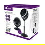 Thulos Ventilador de Pie y Sobremesa TH-FN210 25 cm, 3 Velocidades, Altura y Cabezal Regulable, 42W