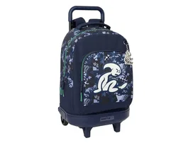 Safta Mochila Escolar Grande con Ruedas Compact Extraíble El Niño Navy 450x330x220 mm