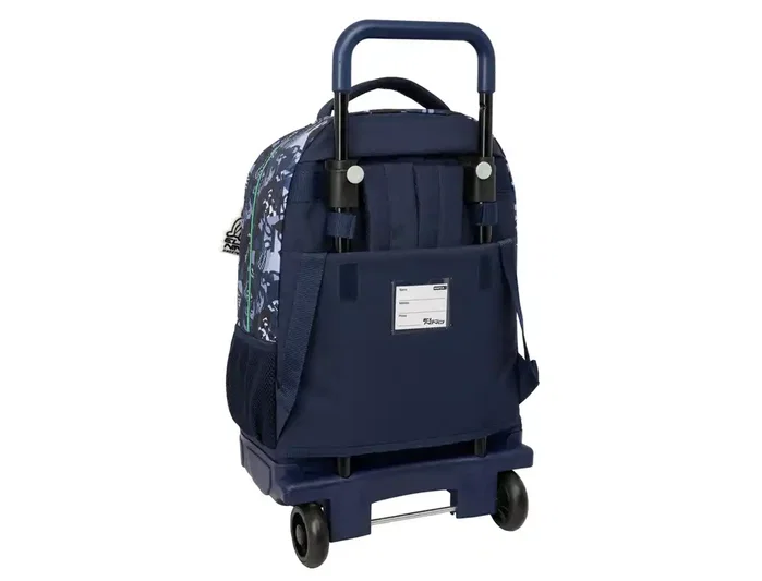 Safta Mochila Grande con Ruedas 'El Niño Navy' - Mochila Carro Compacta Extraíble para Colegio, 450x330x220 mm