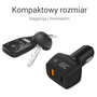 Green Cell Cargador de Coche CAD33 con USB-C PD y USB-A QC 3.0, Negro