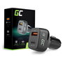 Green Cell Cargador de Coche CAD33 con USB-C PD y USB-A QC 3.0, Negro
