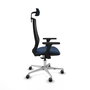 PIQUERAS Y CRESPO Silla de oficina Mardos con mecanismo Sincro, Azul marino y Negro