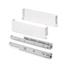 Emuca Cajón exterior Simplex 122 mm de altura, 440 mm de profundidad, Blanco