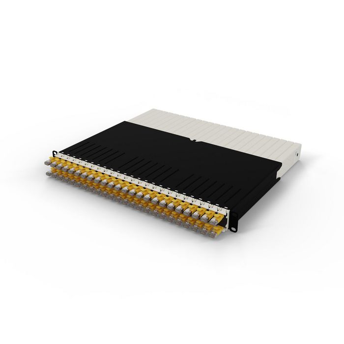 PATCHBOX 8RU / STP Yellow - Solución de gestión de cables para rack de red