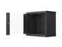 LANBERG Armario Rack Mural 9U WF03-5309-10B con Puerta de Cristal Negro