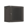 LANBERG Armario Rack WF03-5309-10B de 9U con puerta de cristal Negro