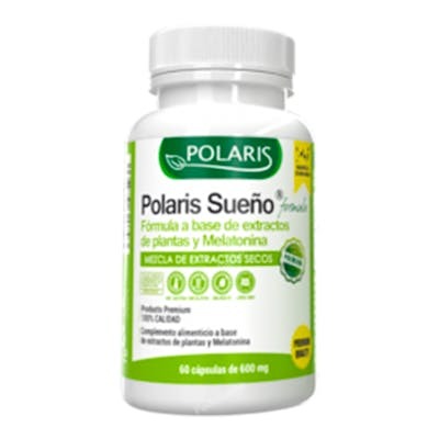 POLARIS Sueño 600Mg 60 Cápsulas | Ayuda a Conciliar el Sueño | Sin Gluten, Huevo ni Lactosa | Vegano POLARIS Sueño 600Mg 60 Cápsulas | Ayuda a Conciliar el Sueño | Sin Gluten, Huevo ni Lactosa | Vegano