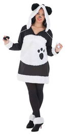 Creaciones Llopis Disfraz Adulto Panda Mimosa Talla L Vestido con Capucha y Polainas