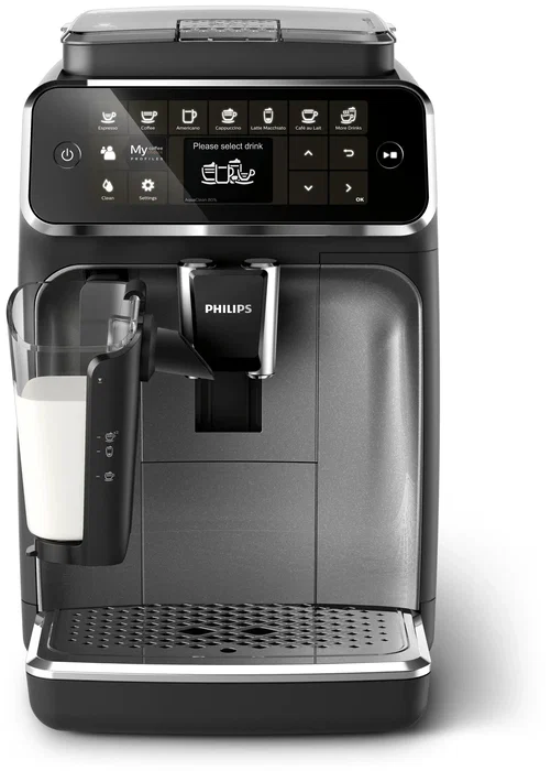 Philips EP4346/70 con LatteGo, Negro y Plata