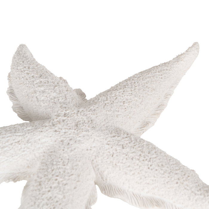 Figura Estrella Blanco Resina Decoración 30 X 30 X 4 cm (Set de 2)