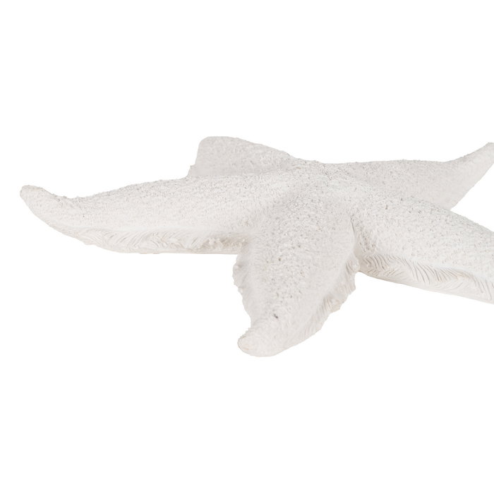 Figura Estrella Blanco Resina Decoración 30 X 30 X 4 cm (Set de 2)