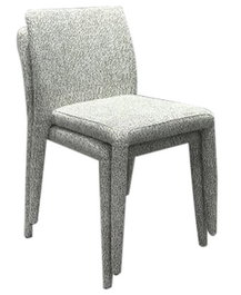 DKD Home Decor Silla de Metal y Poliéster Estampada