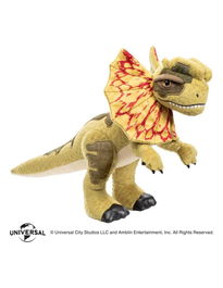 The Noble Collection Peluche Dinosaurios Coleccionables Jurassic Park 1993 T-Rex, Dilophosaurus, Velociraptor, Aprox. 25 cm
