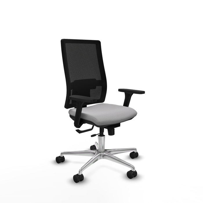 PIQUERAS Y CRESPO Silla de oficina Horna con mecanismo Sincro/Traslack Gris claro y Negro PIQUERAS Y CRESPO Silla de oficina Horna con mecanismo Sincro/Traslack Gris claro y Negro