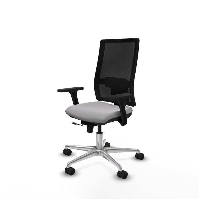 PIQUERAS Y CRESPO Silla de oficina Horna con mecanismo Sincro/Traslack Gris claro y Negro PIQUERAS Y CRESPO Silla de oficina Horna con mecanismo Sincro/Traslack Gris claro y Negro