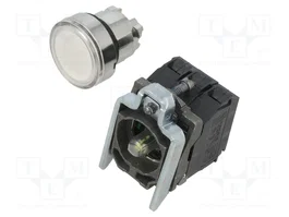 SCHNEIDER ELECTRIC Interruptor de presión Harmony XB4 Blanco con LED