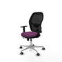 PIQUERAS Y CRESPO Silla de oficina Jorquera con mecanismo Sincro/Traslack, Morado y Negro
