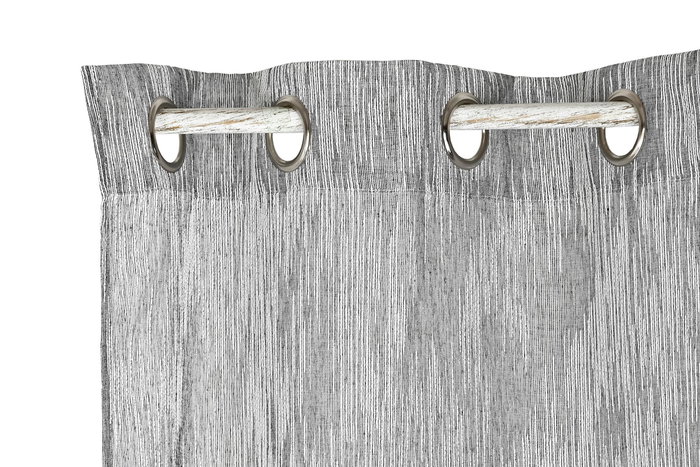 DKD Home Decor Cortina Visillo Gris 270 x 140 cm (2 Unidades) Poliester DKD Home Decor Cortina Visillo Gris 270 x 140 cm (2 Unidades) Poliester